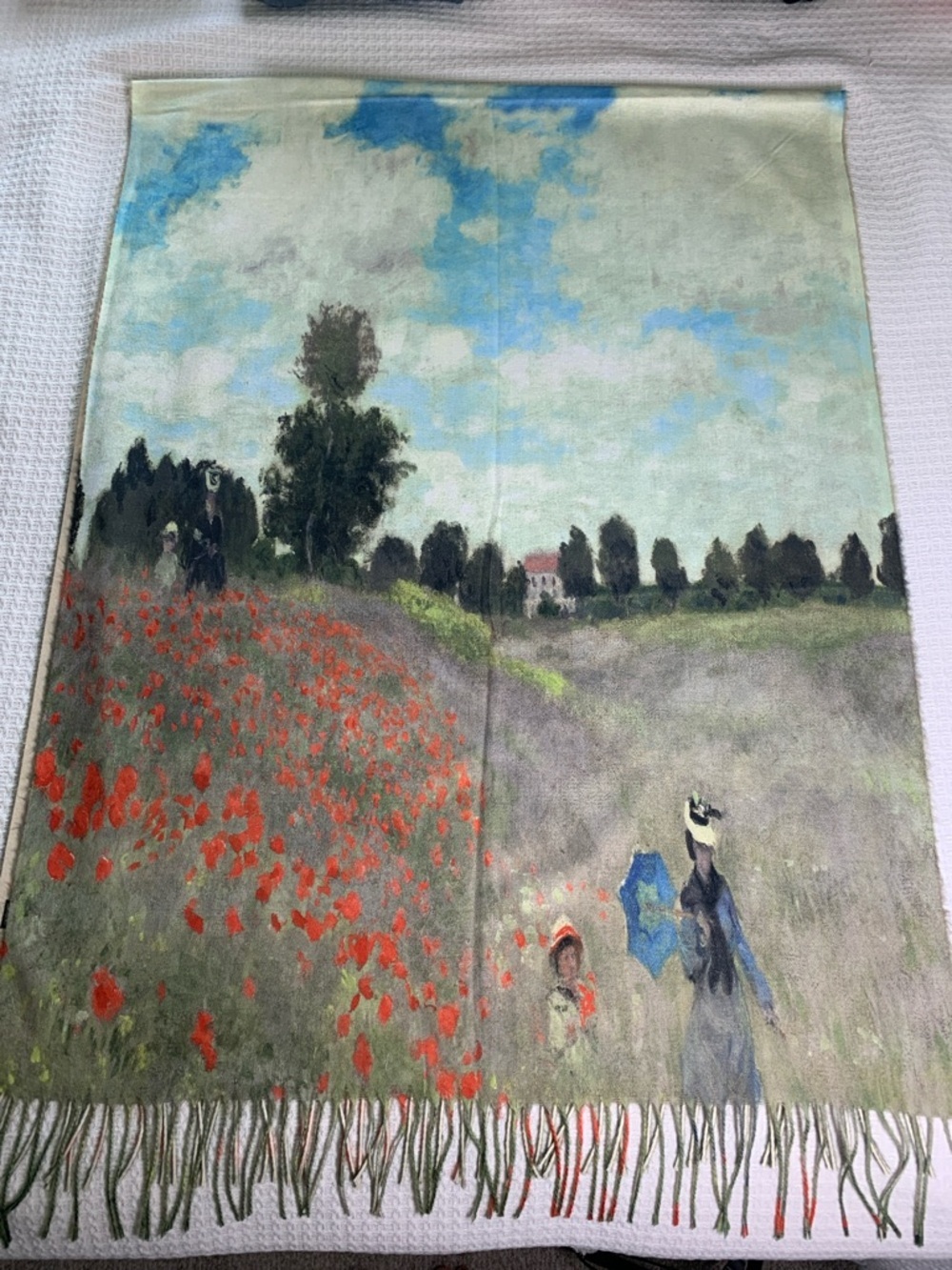 Monet The Poppy Field near Agenteuil scarf/wrap